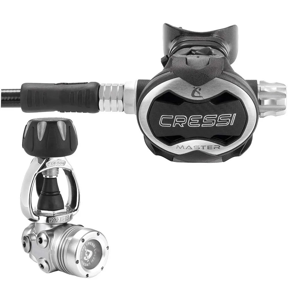 Cressi Master Chrome T10 SC INT diving regulator set