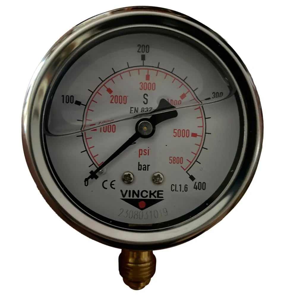 Metalsub Technical Air 63 Mm 0-400 Bar pressure gauge